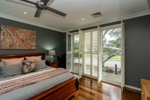 Doors Plus - Plantation Shutters in Bed Room