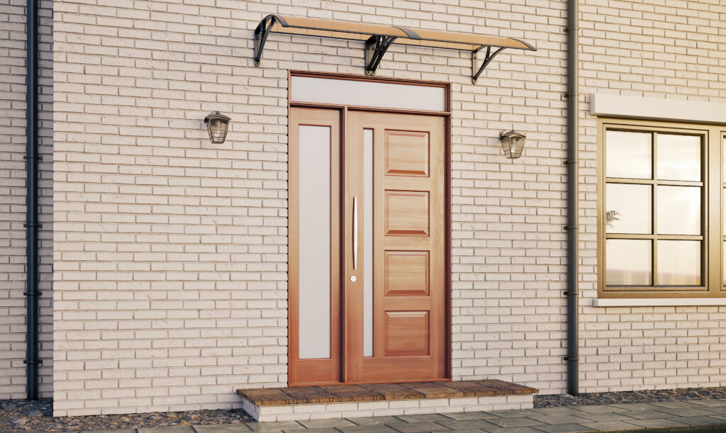 Doors Plus - External Door with Sidelite and Toplight