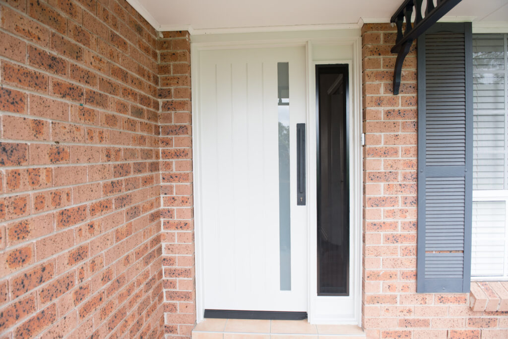 Doors Plus - White Front Door with Sidelite - Painted White