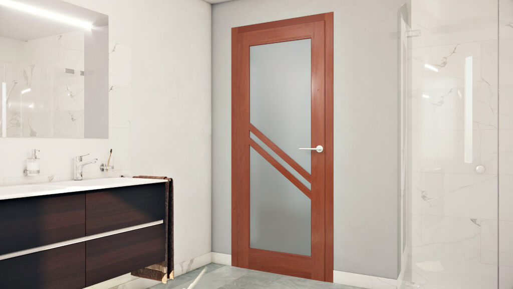 Doors Plus - Internal Bathroom Door with Glass Panel